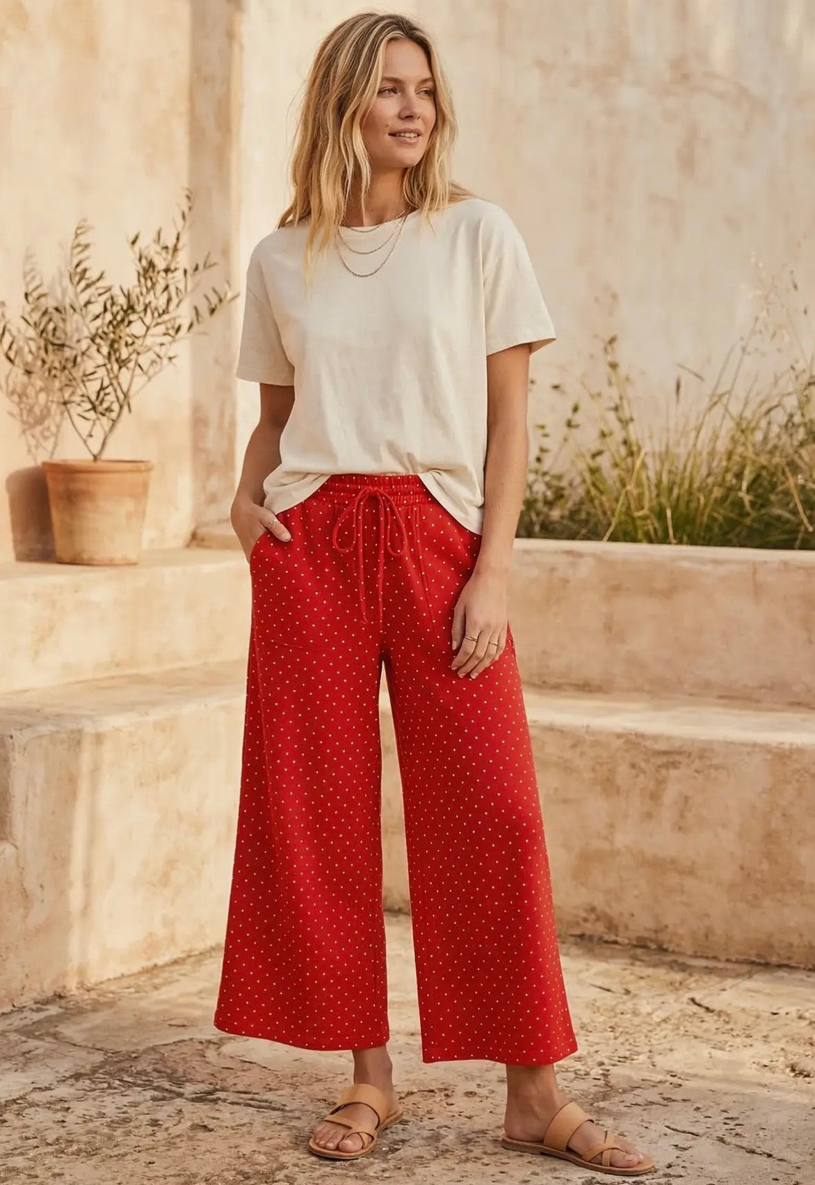 Red dot pants