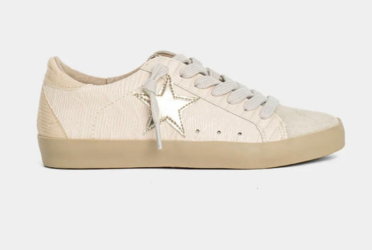 Kids Paula mini blush lizard sneakers