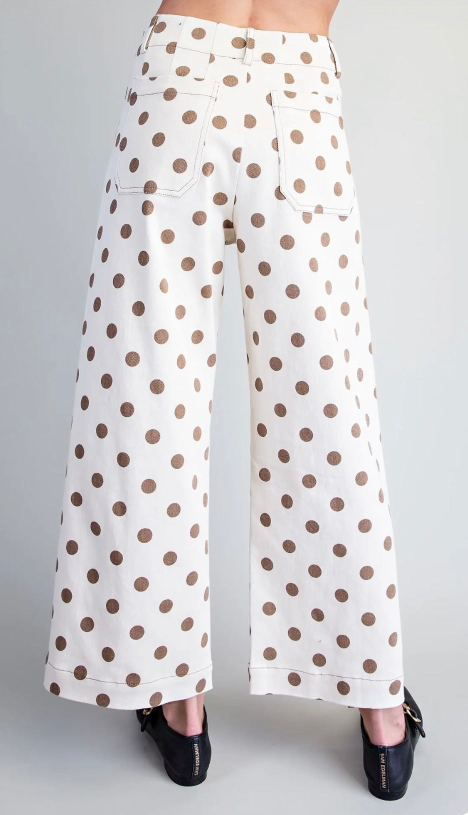 Oatmeal chocolate dot jeans