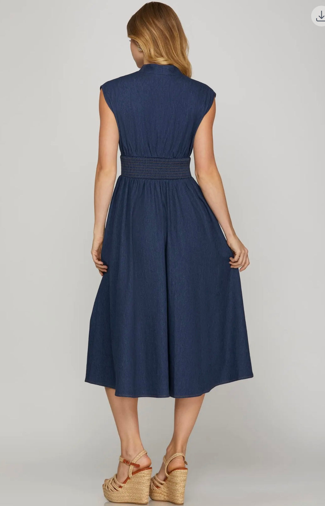April denim dress