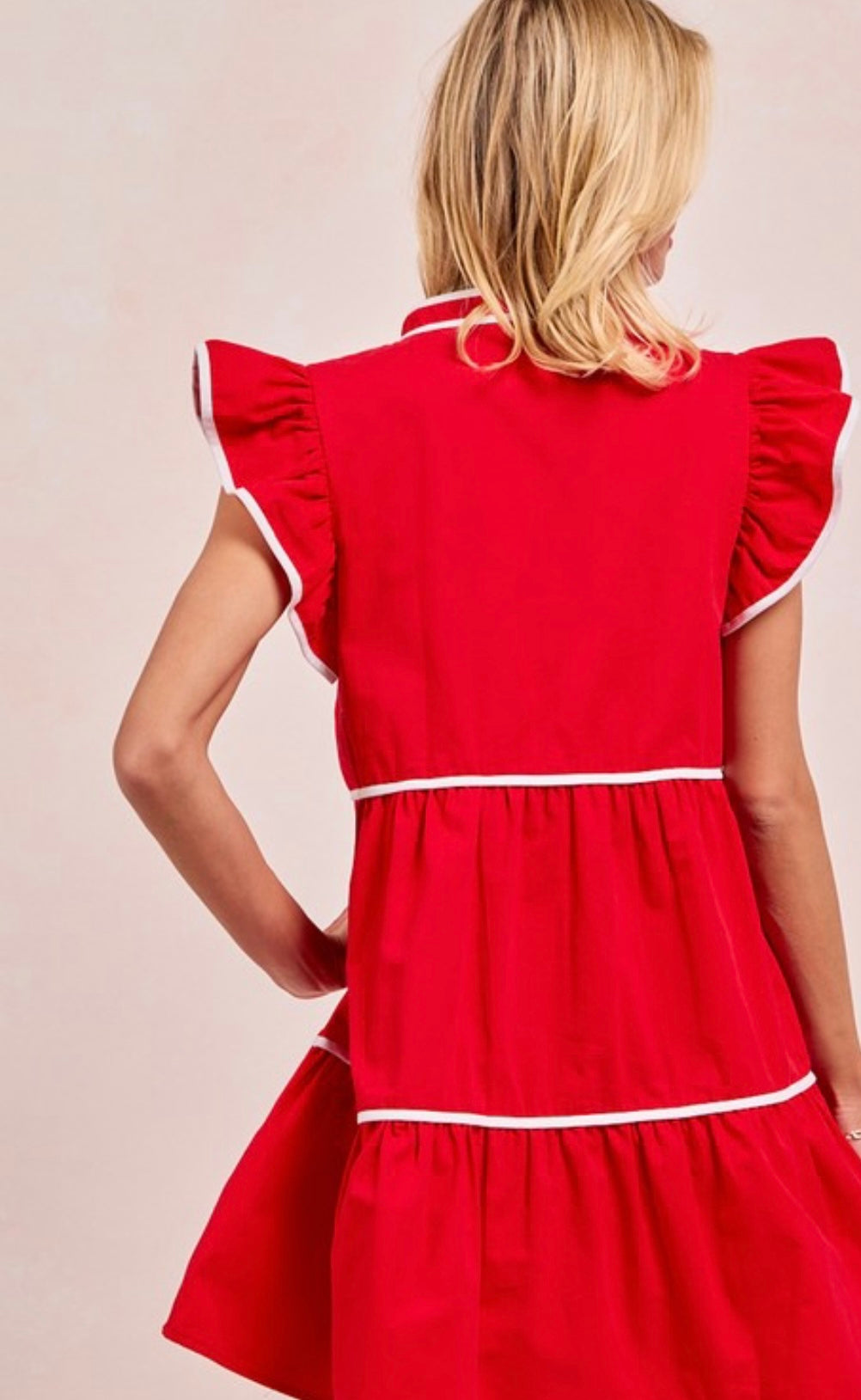 Red gameday dress
