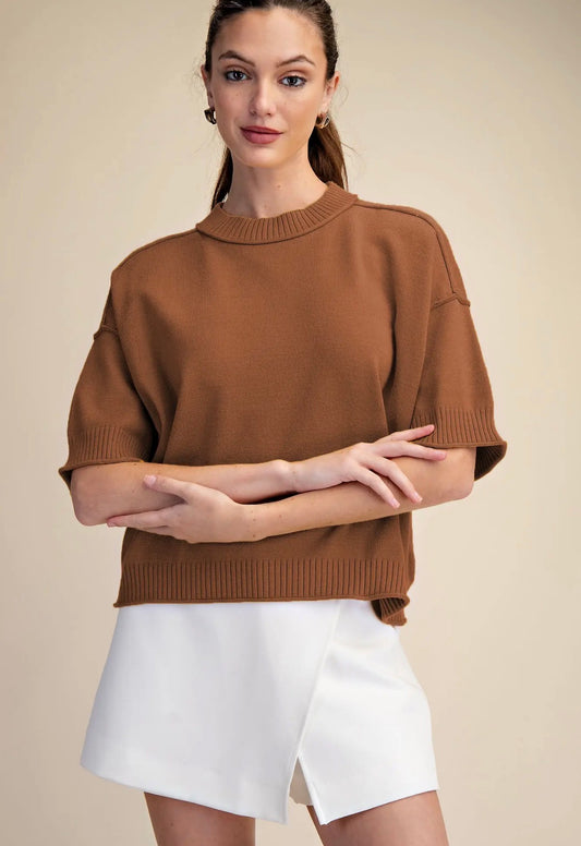 Relaxed sweater crew neck