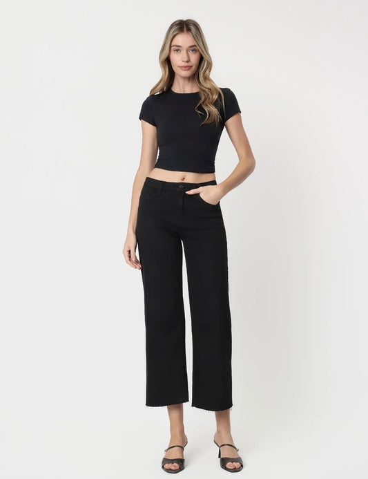 Vervet high rise crop wide leg