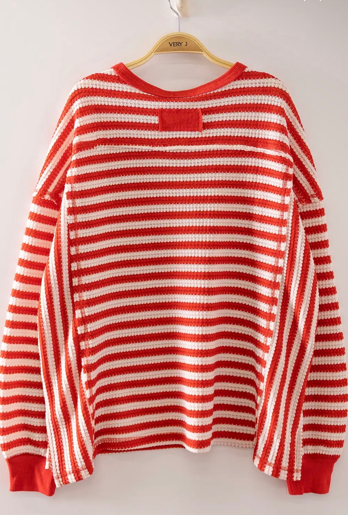 Stripe waffle tops
