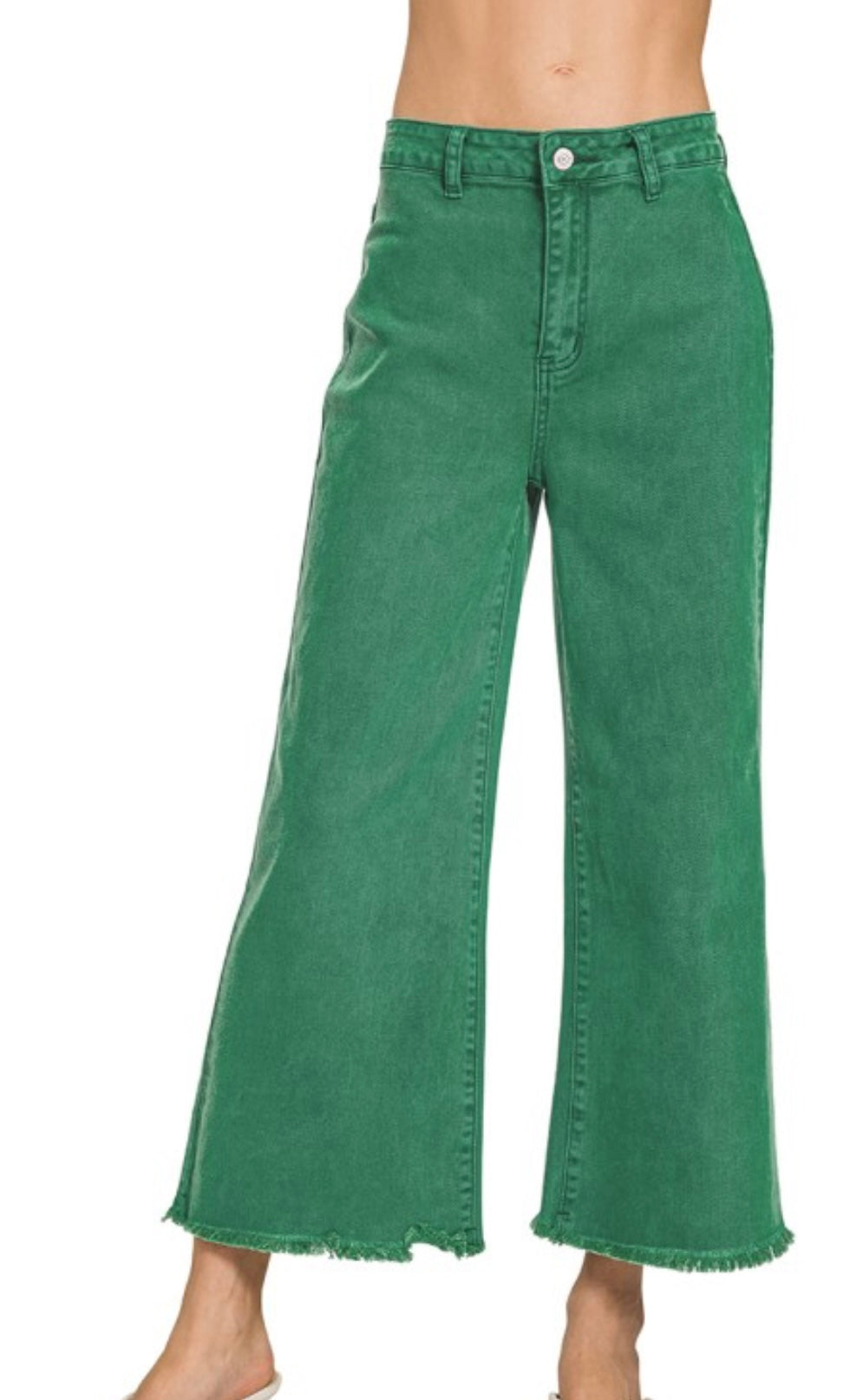 Zenana Kelly green jeans