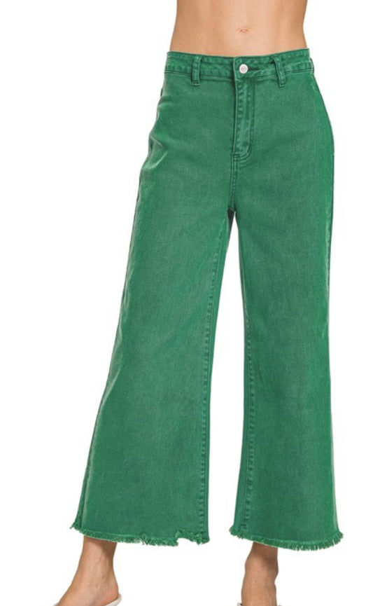 Zenana Kelly green jeans