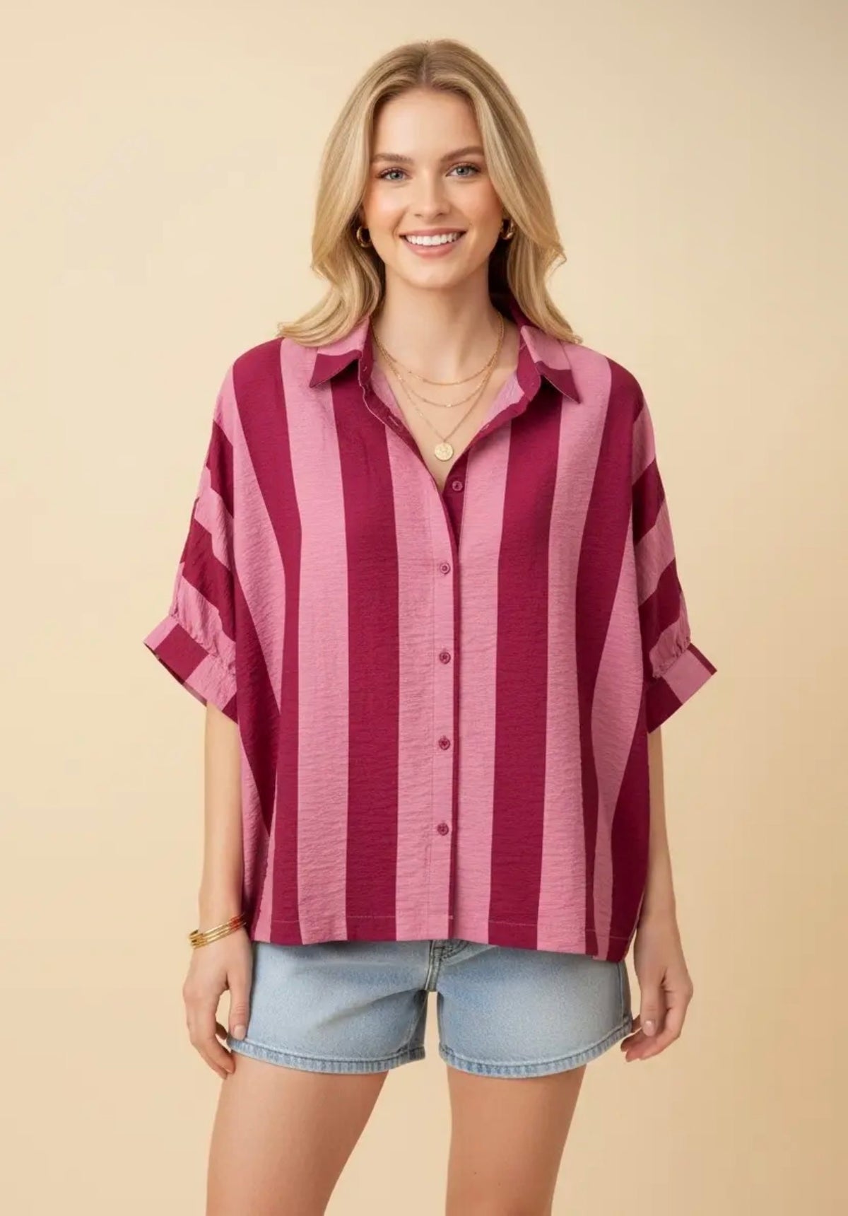 Becky stripe top