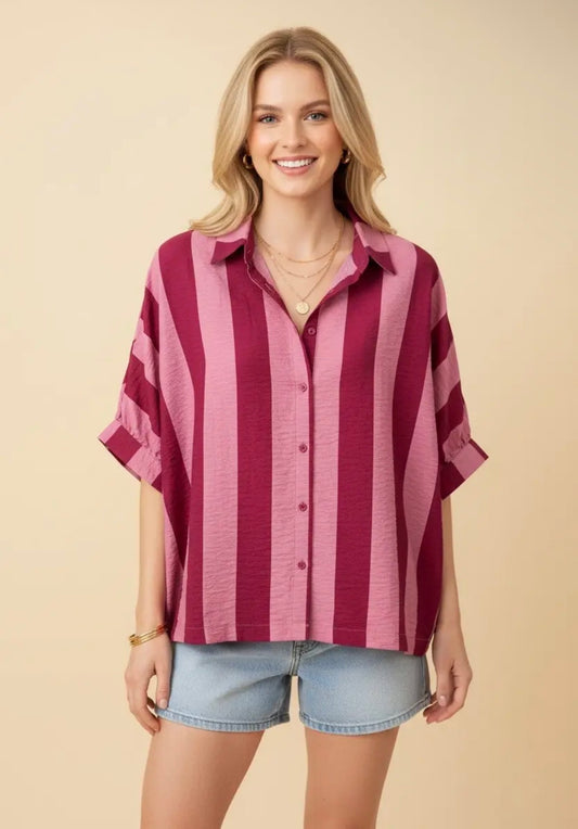 Becky stripe top