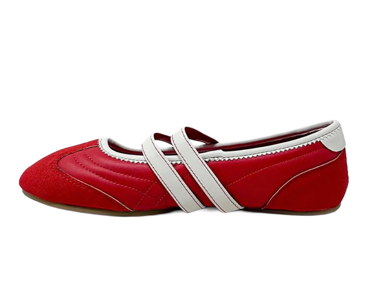 Salome red ballet sneakers