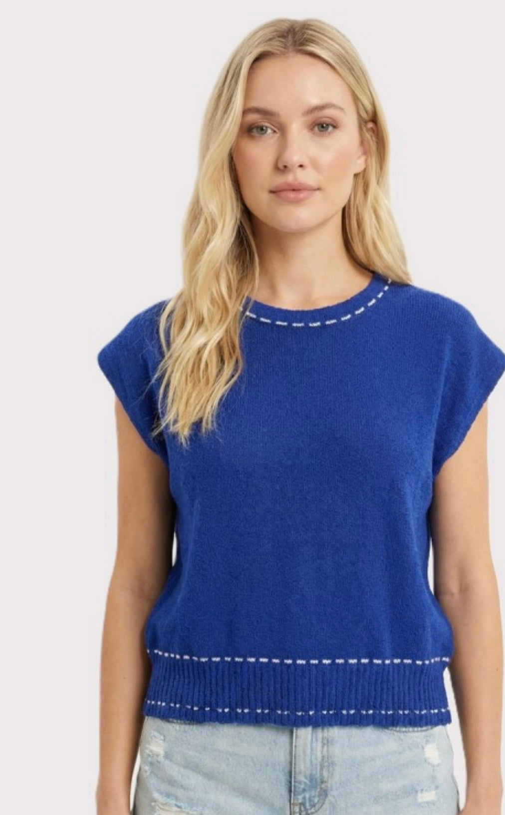 Royal blue sweater top