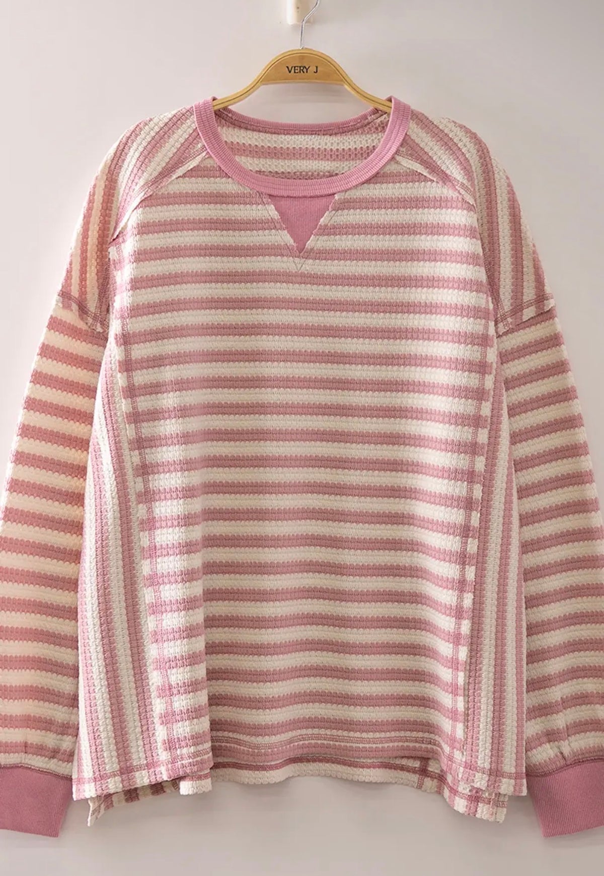 Stripe waffle tops