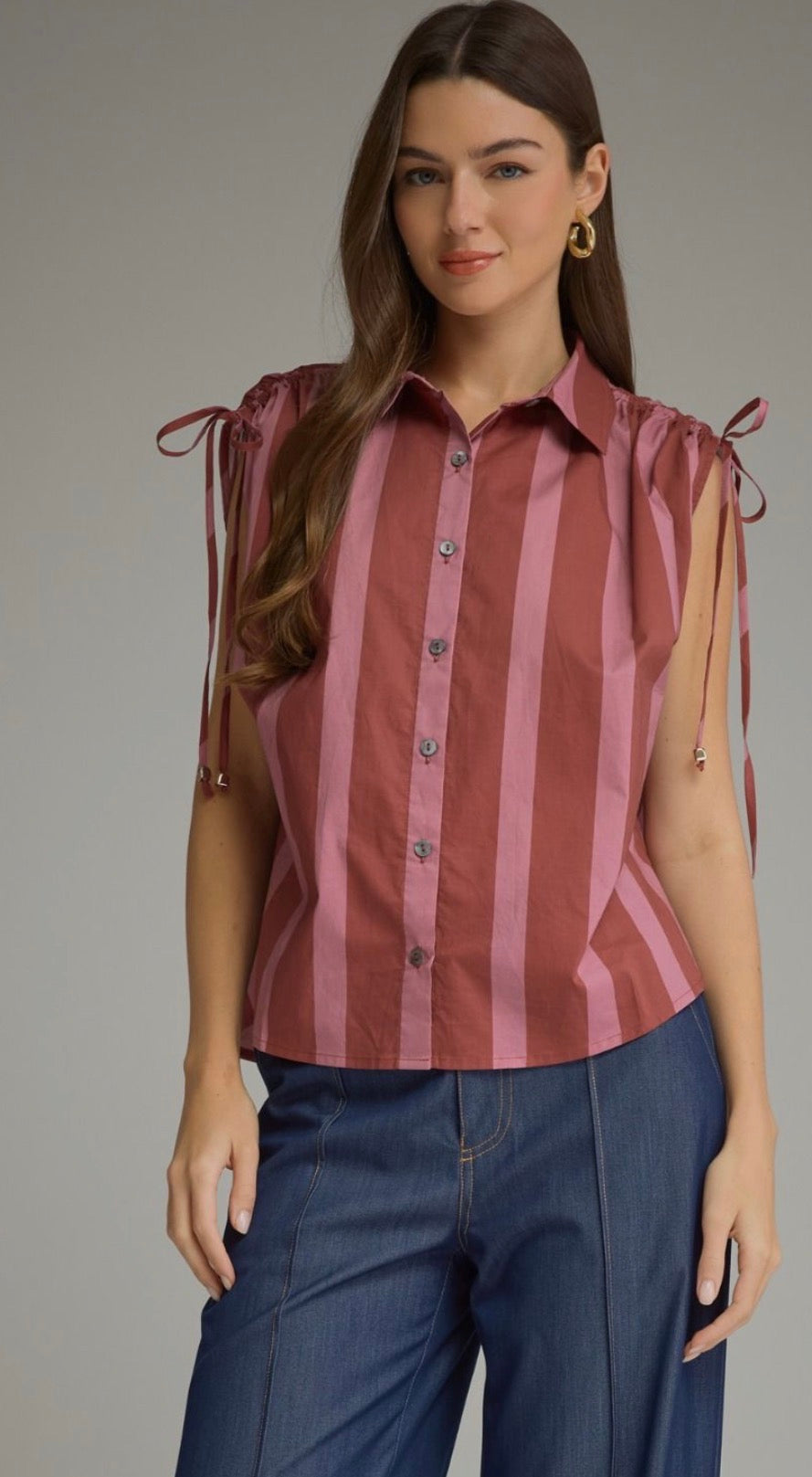 Monica stripe blouse