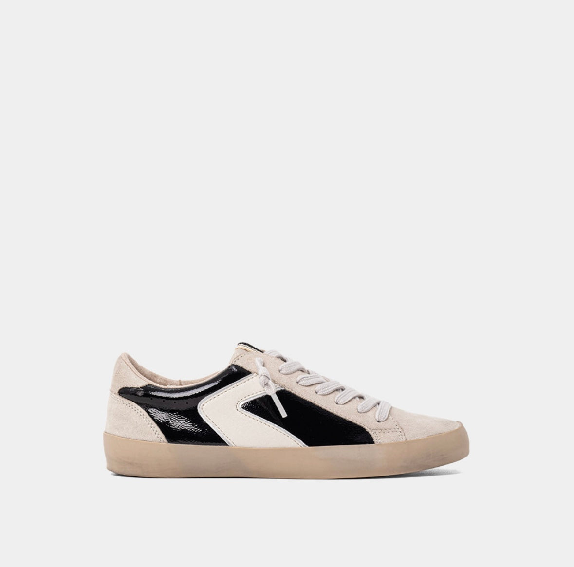 Robbie black patent sneakers
