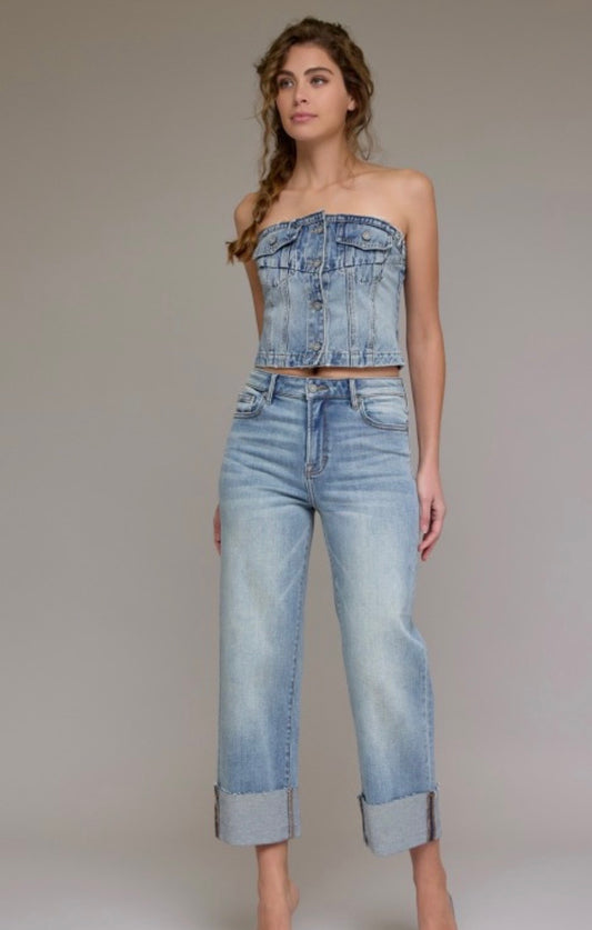 Hidden vintage HW straight jeans