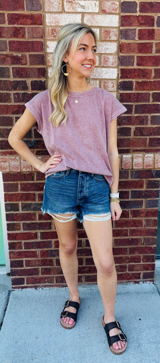 Mauve casual top