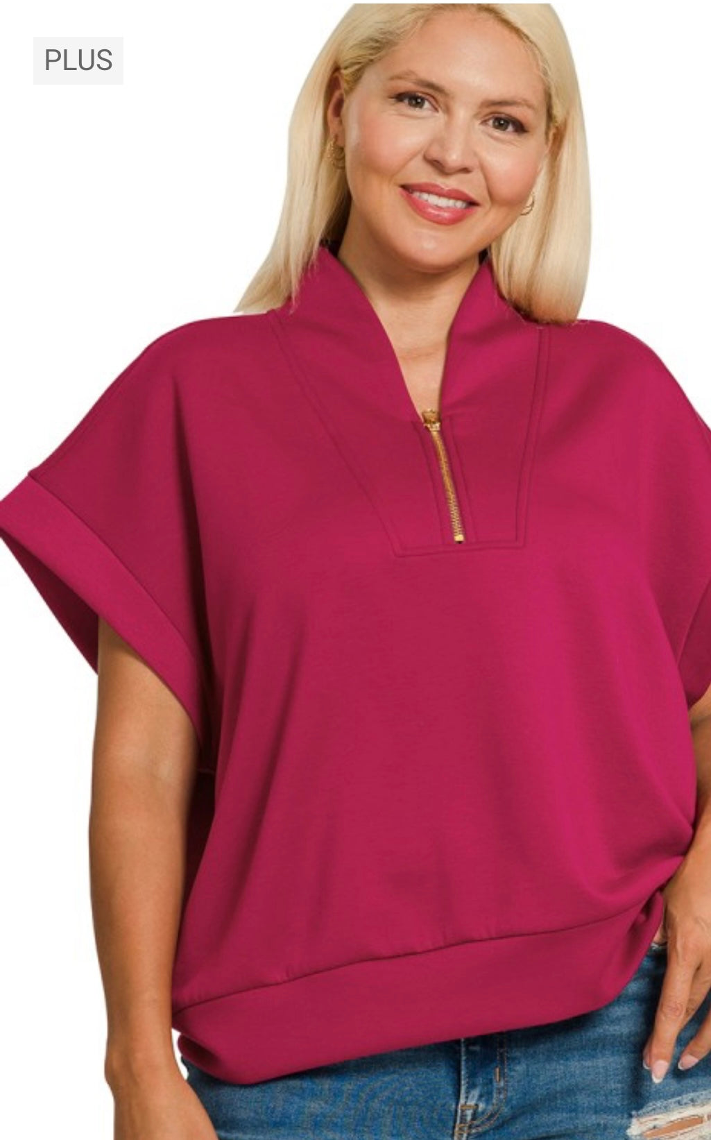 Wine scuba quarter zip