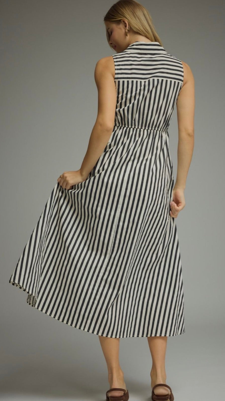 Black stripe dress