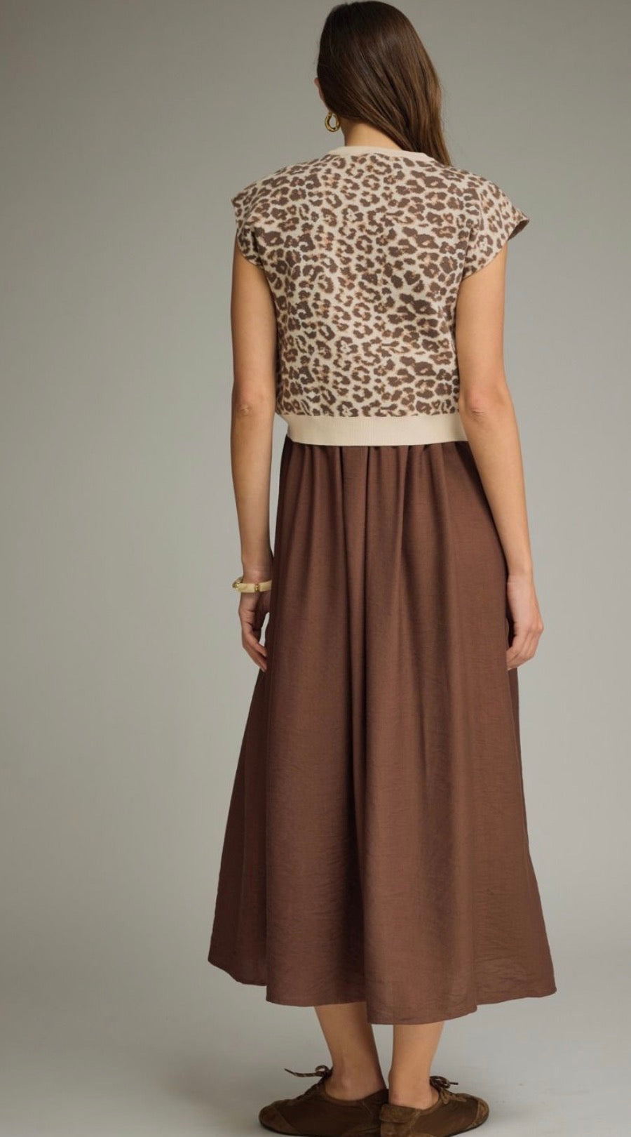Cheetah sweater dress