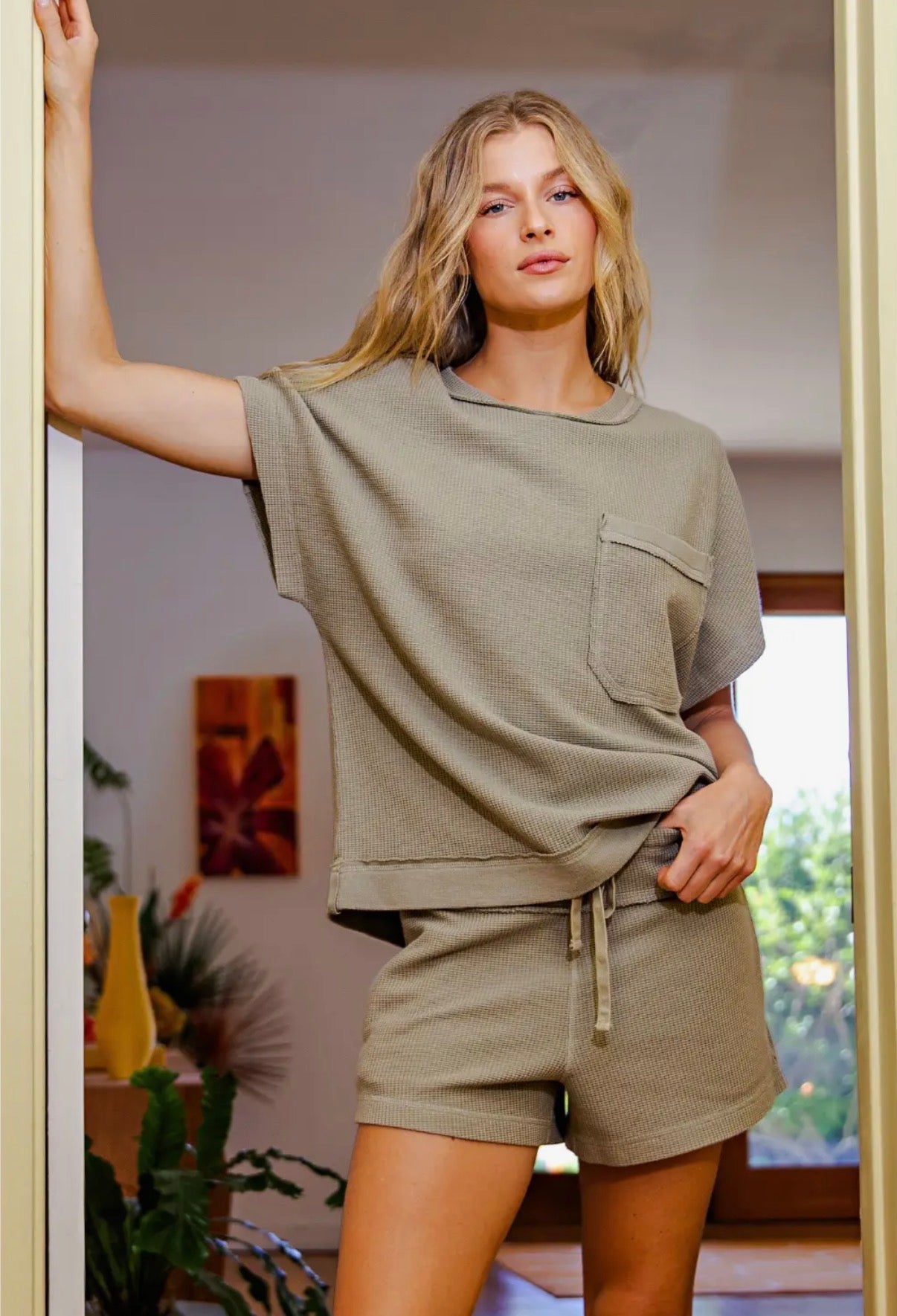 Muted olive set