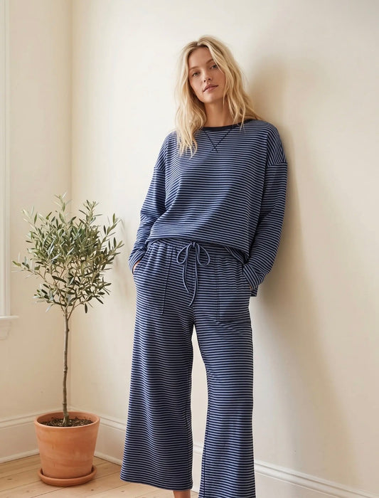 Blue stripe set