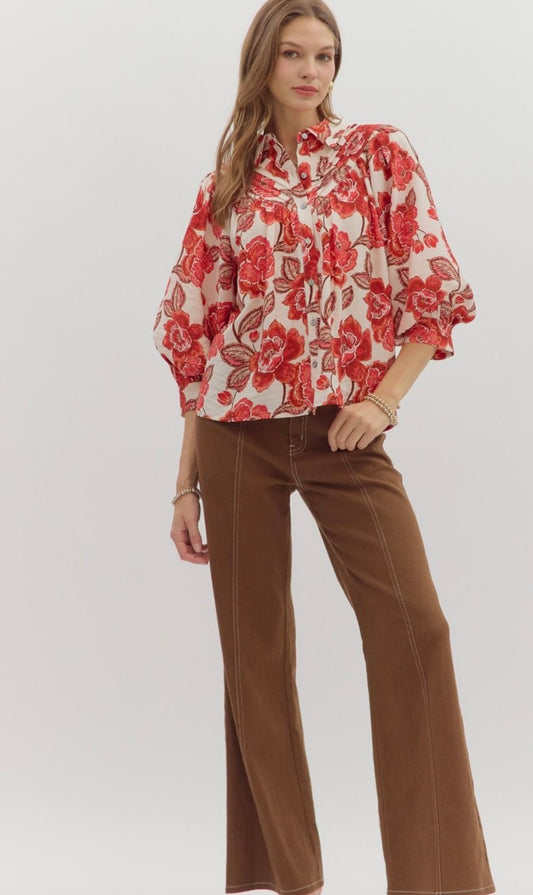Sarah floral top