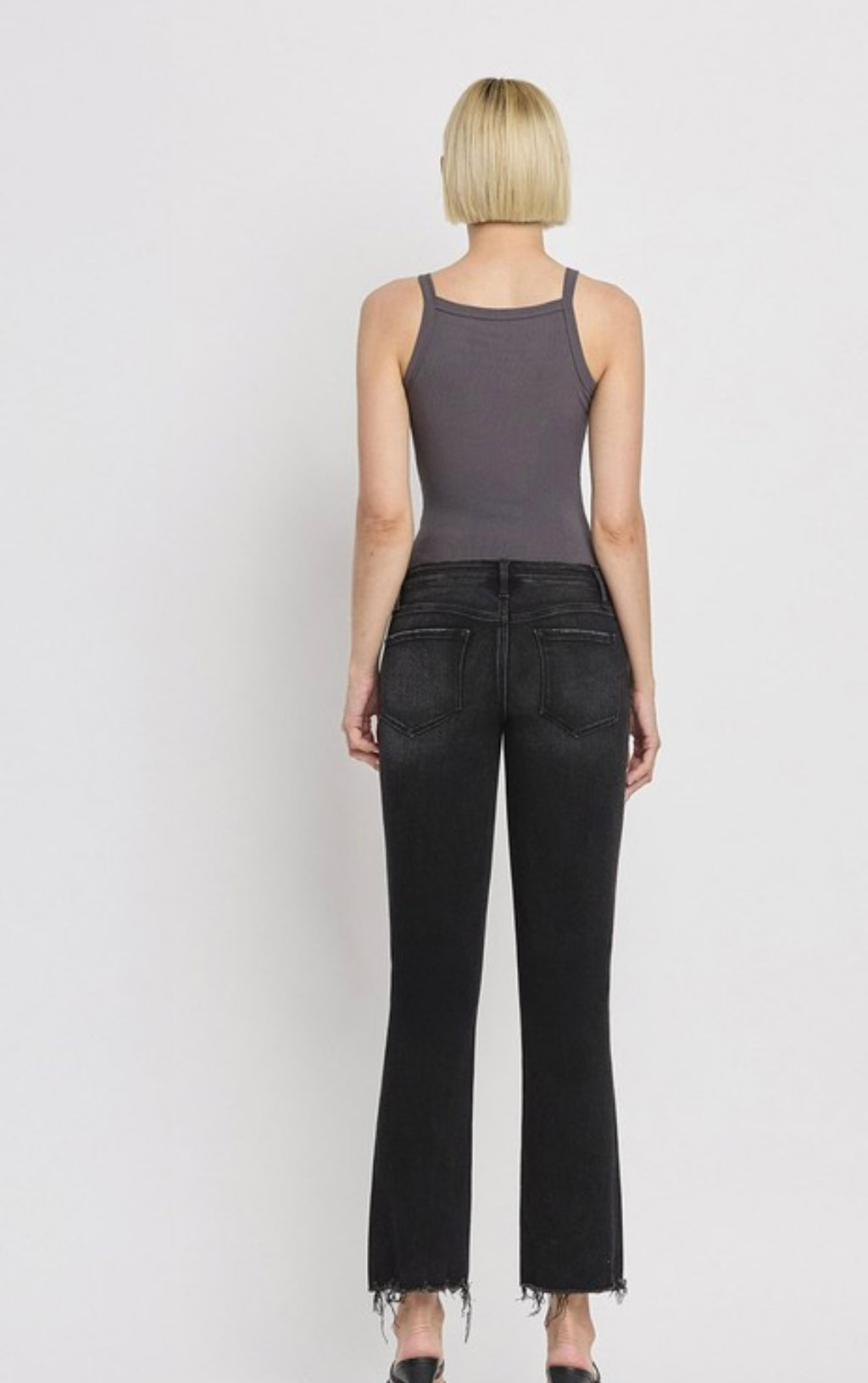 Flying monkey black midrise crop flare