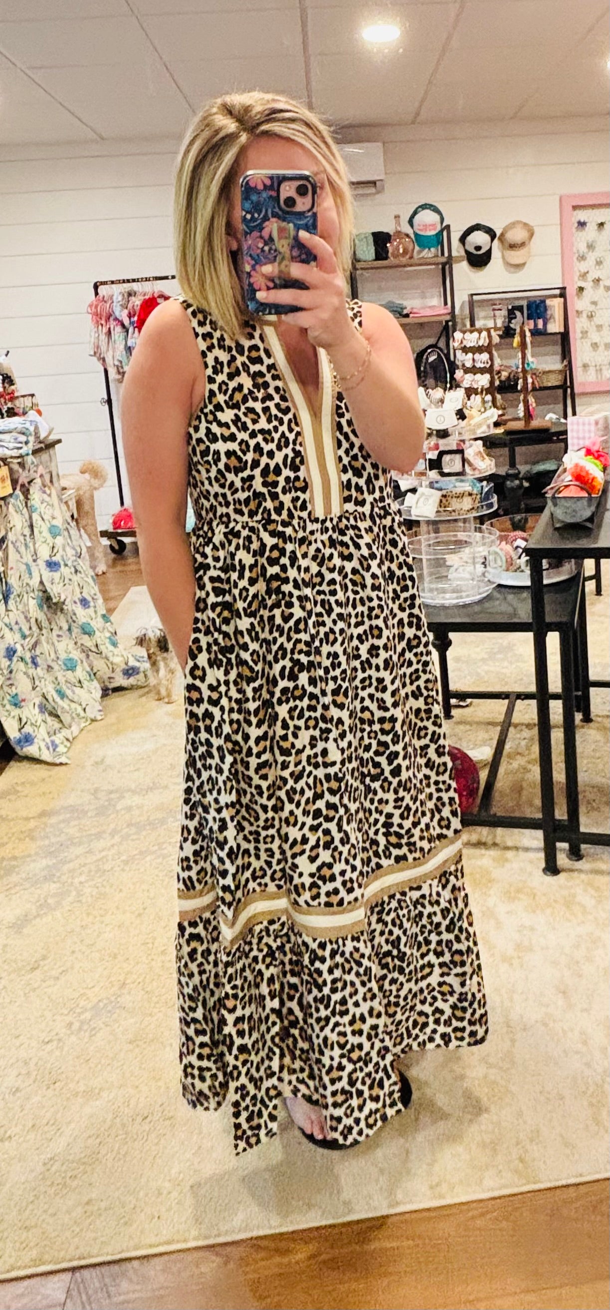 Cheetah print dress