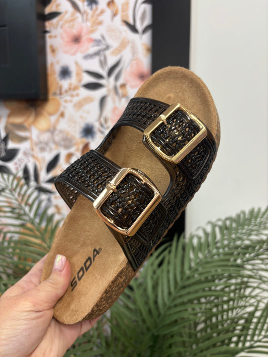 Jelly black sandal