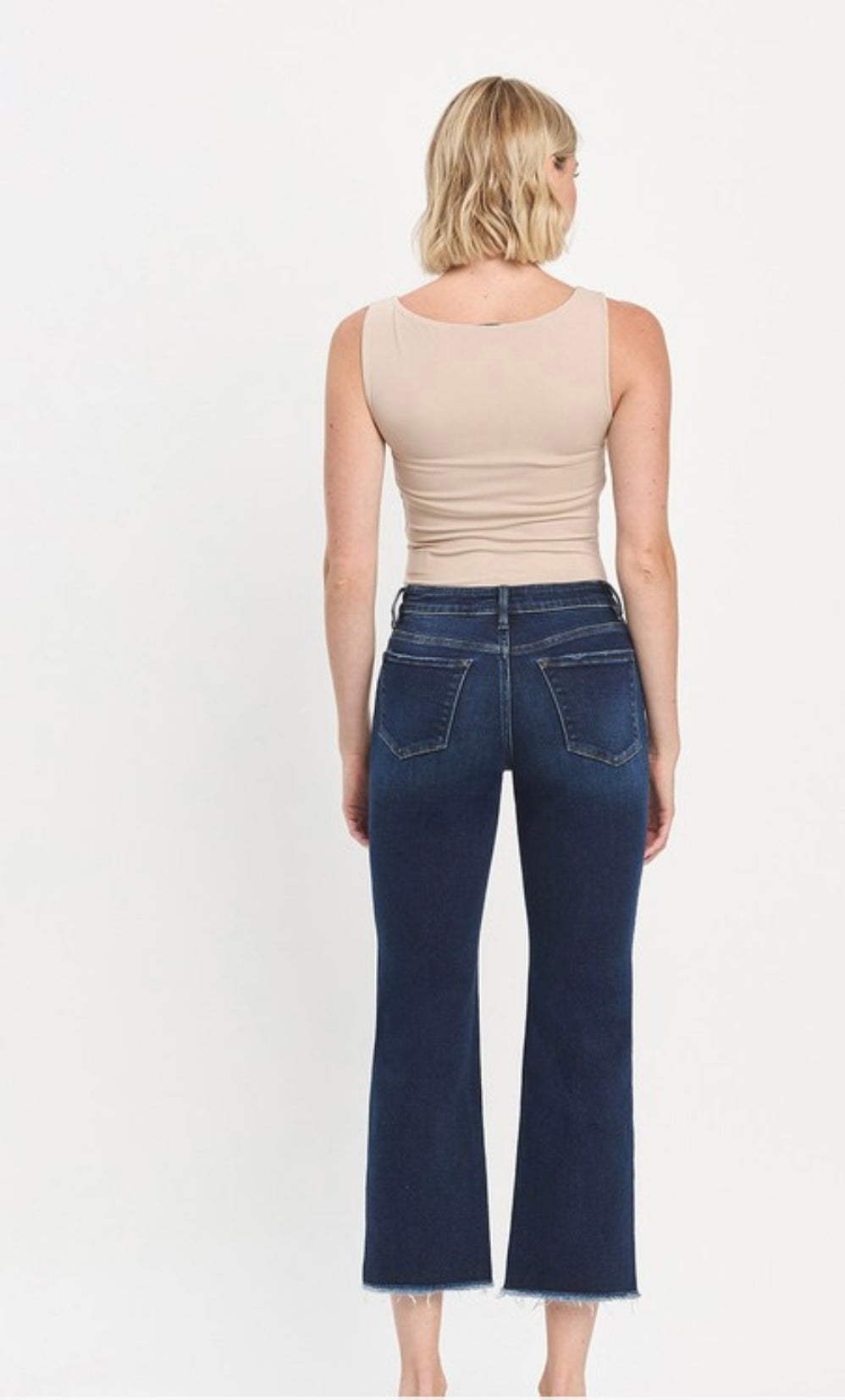 Lovervet high rise ankle straight jeans