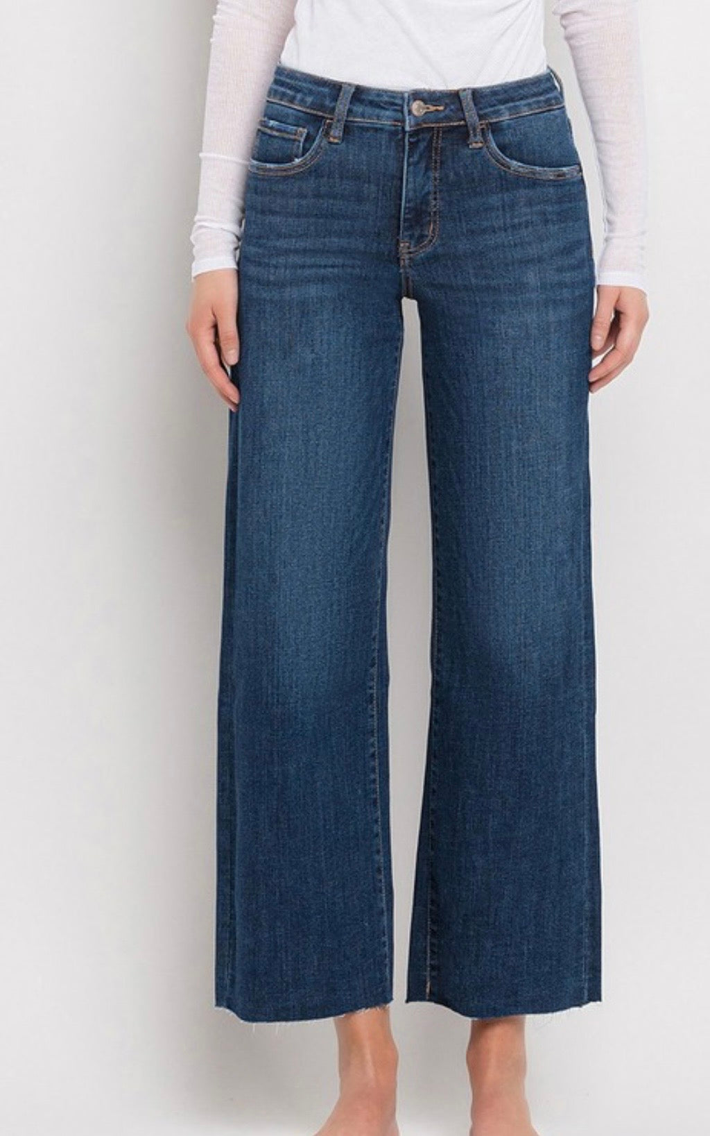 Lovervet midrise wide leg