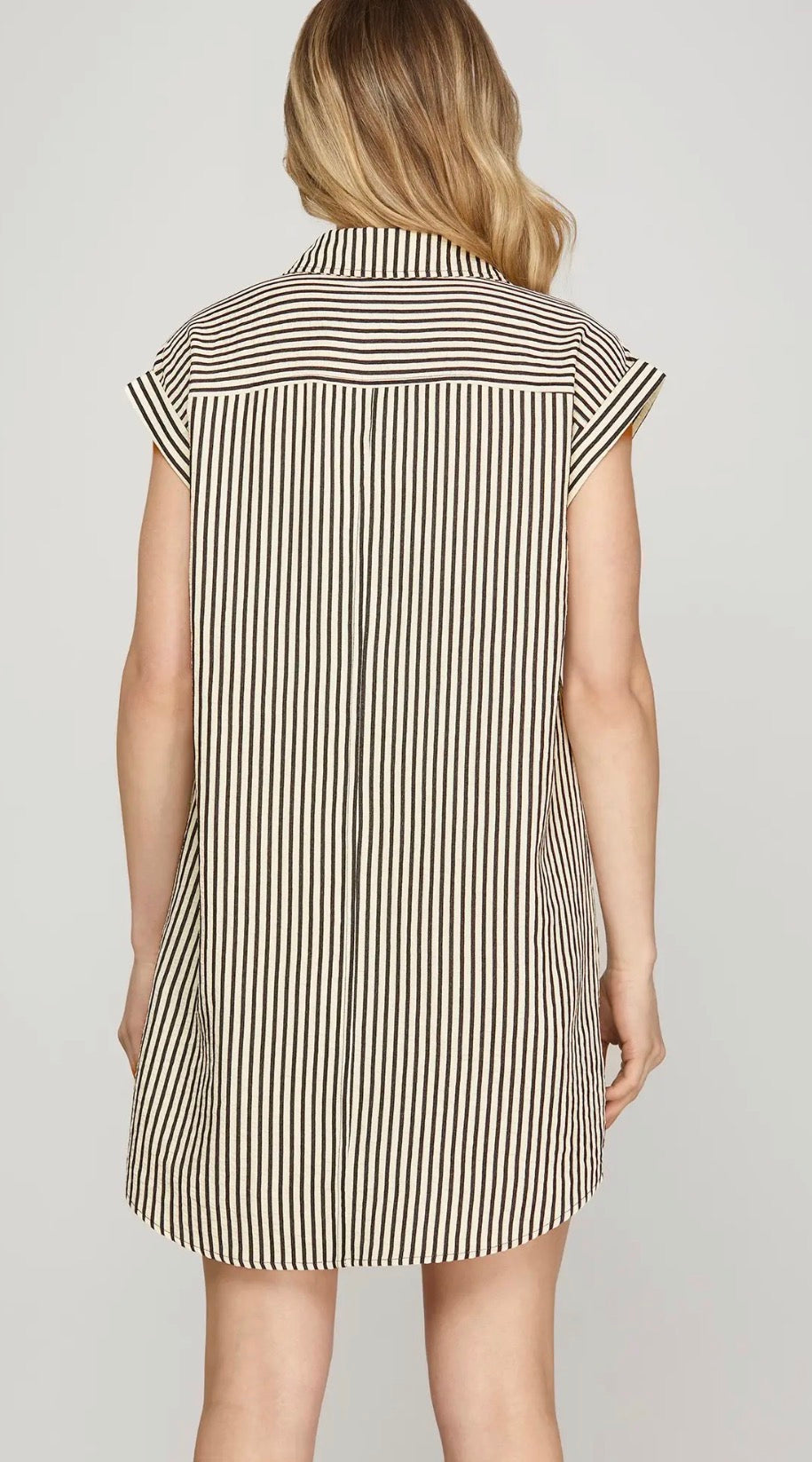 Black stripe dress