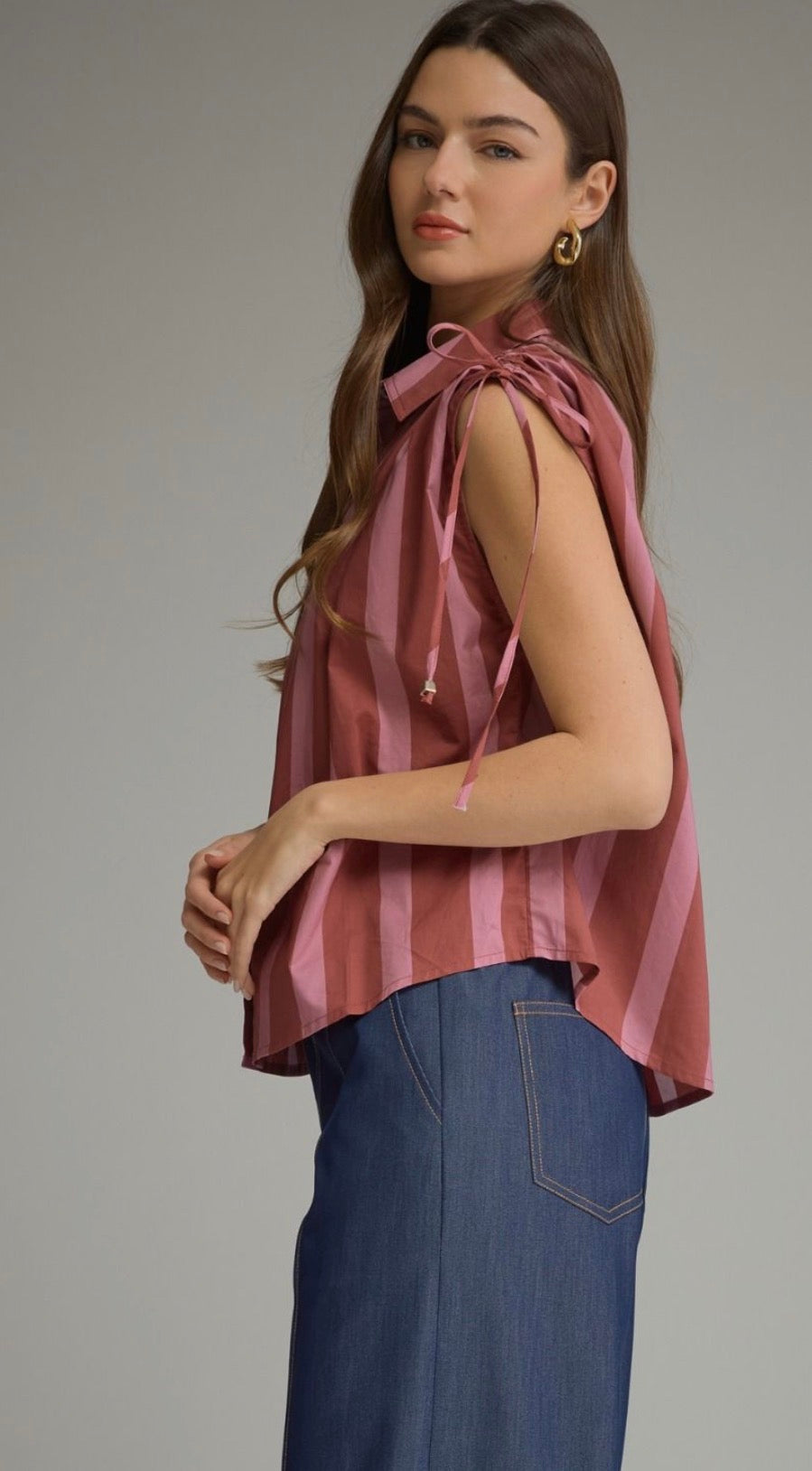 Monica stripe blouse