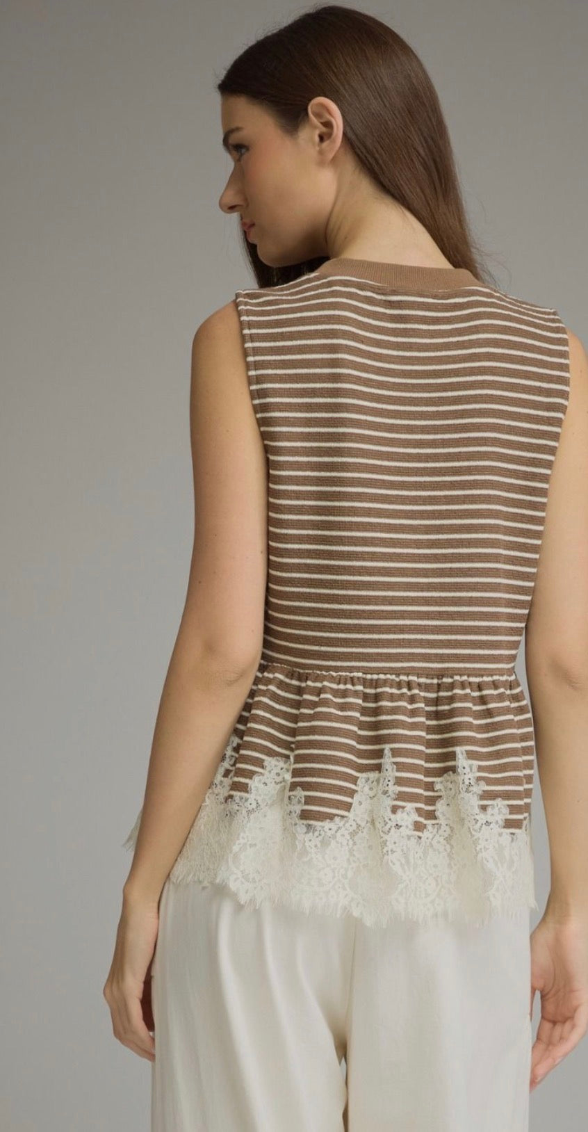 Lacey brown top