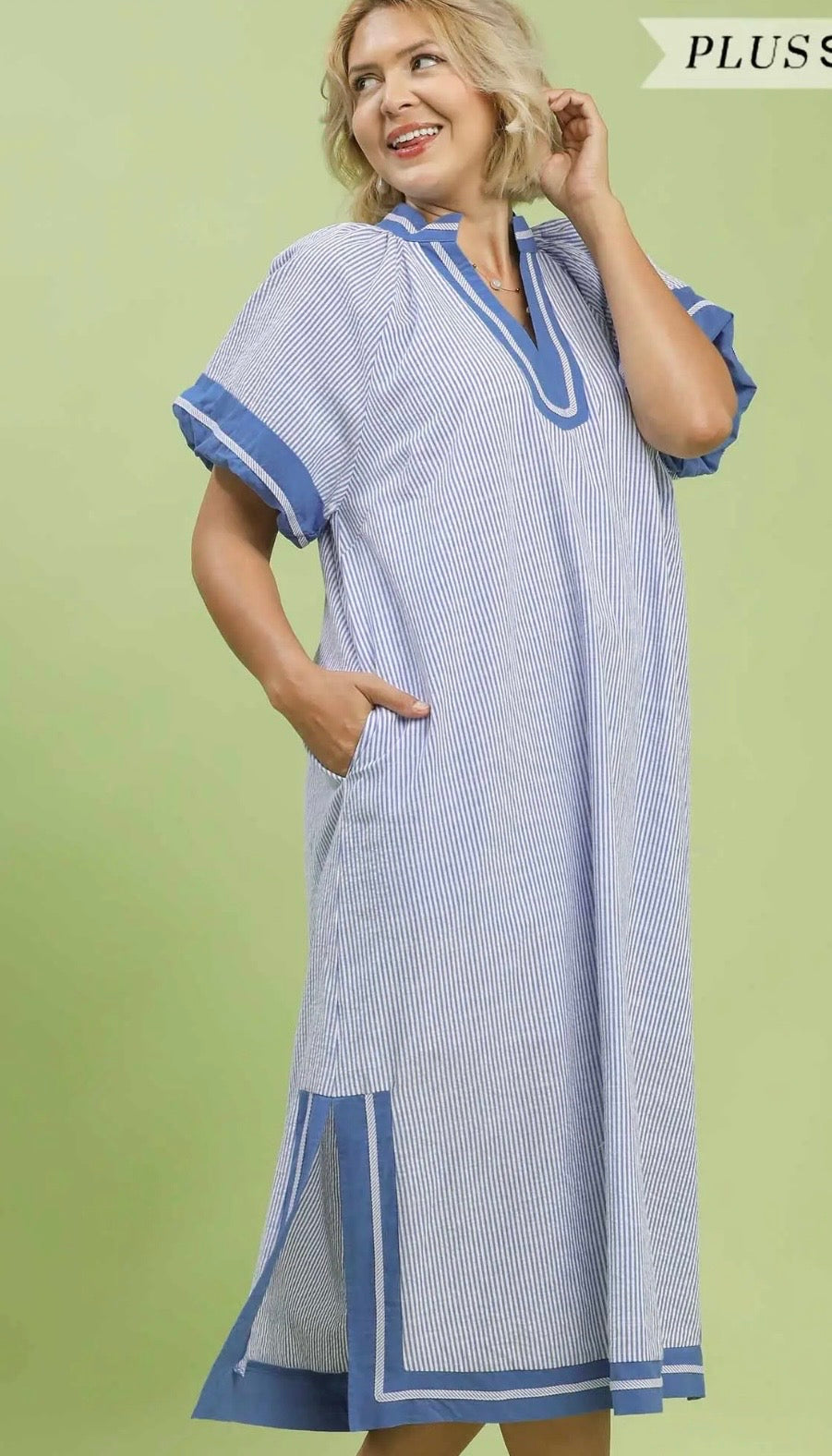 Kristy blue curvy dress