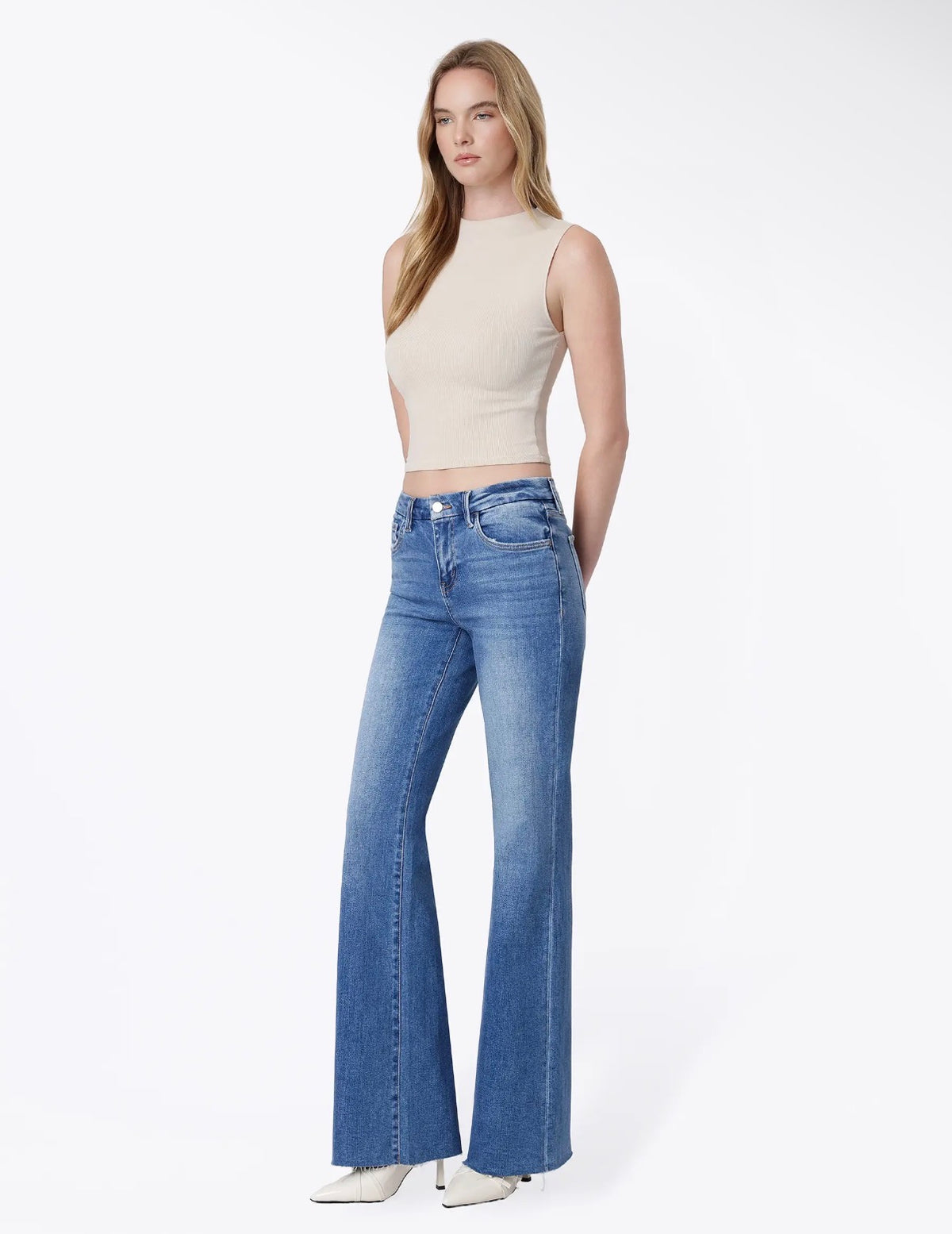 Lovervet midrise vintage flare