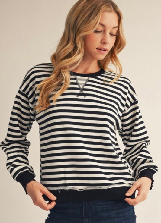 Libby Black stripe