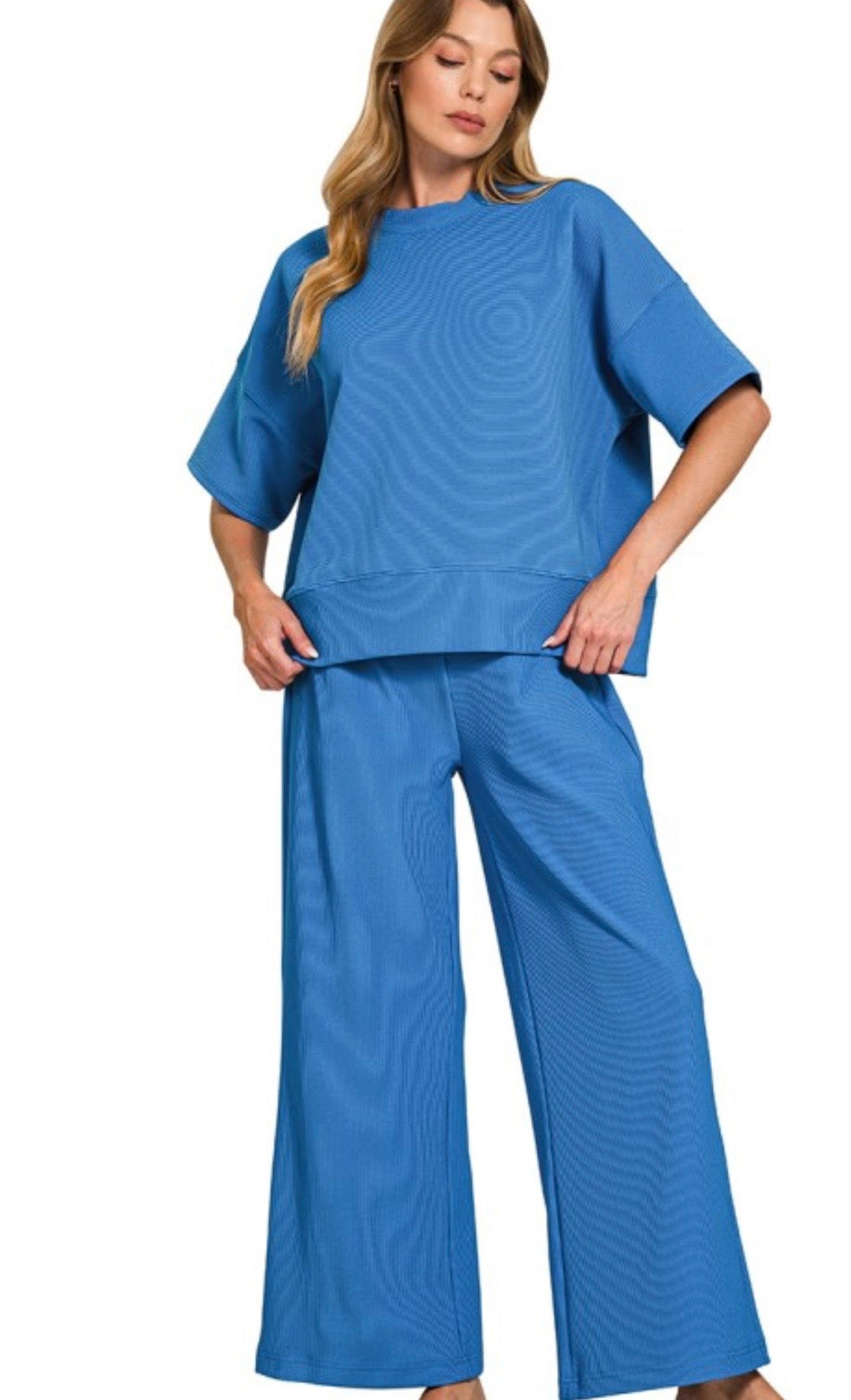 Classic blue pant set