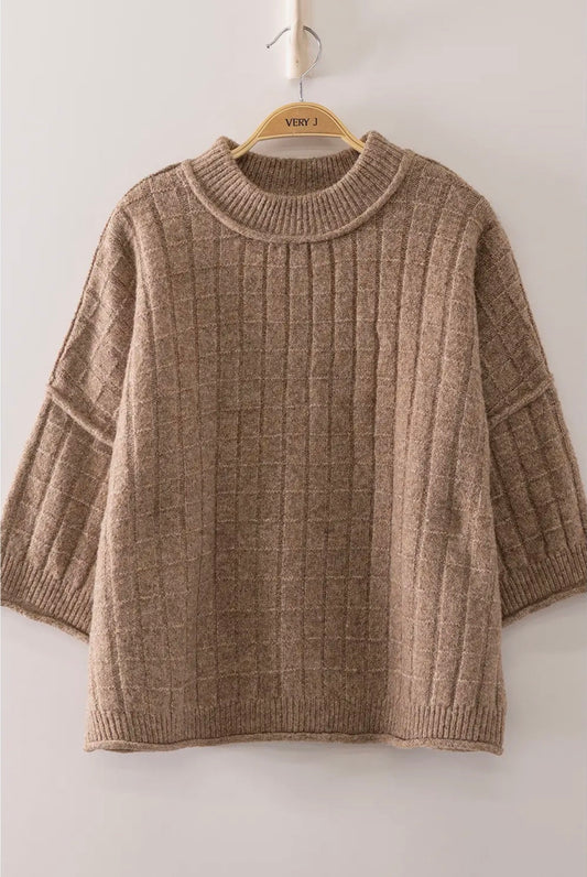 Mocha sweater top