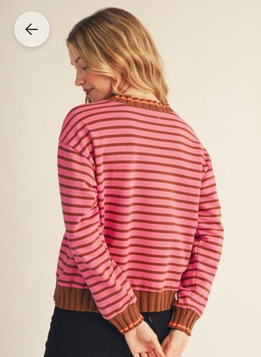 Pink mix top