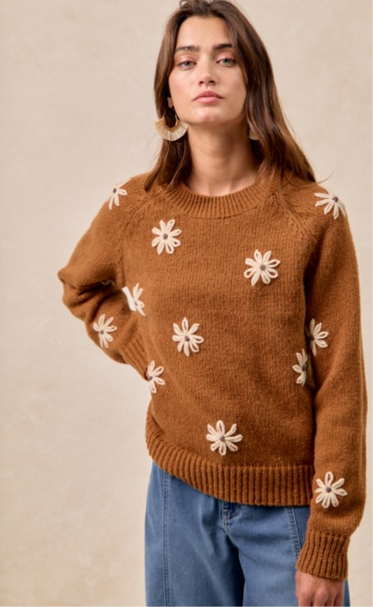 Dusty flower sweater