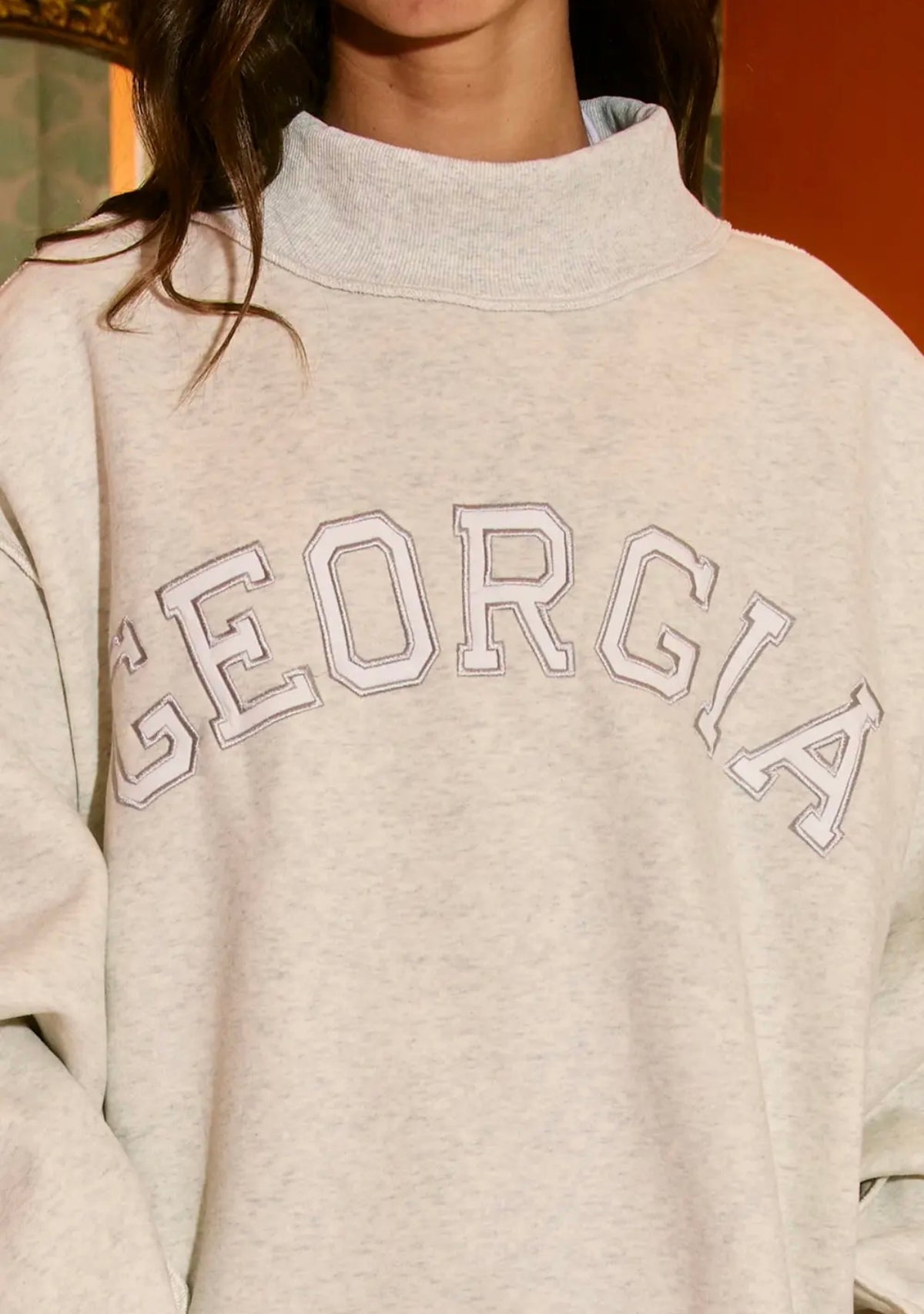 Georgia mock neck sweatshirt