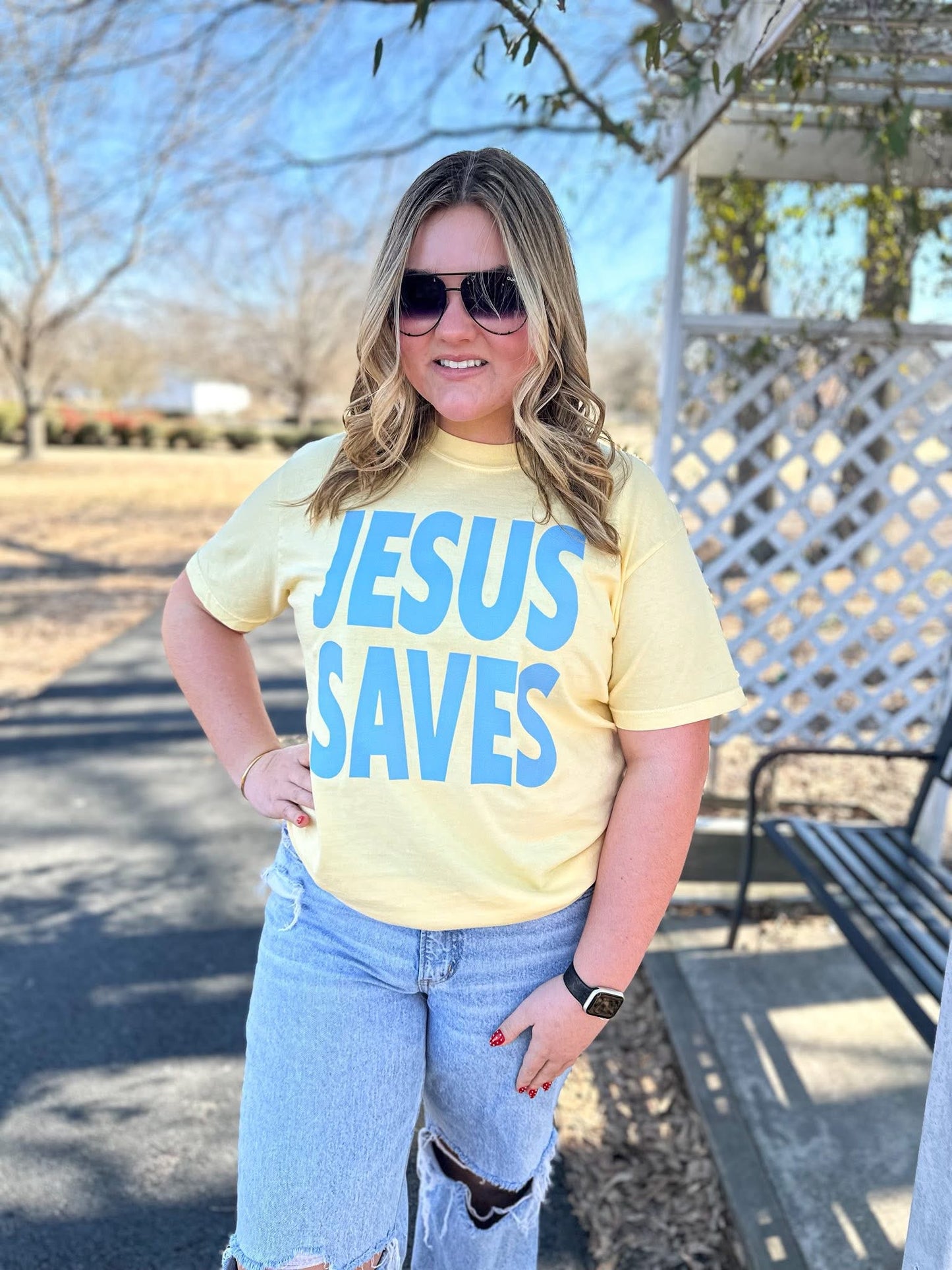 Jesus saves tees