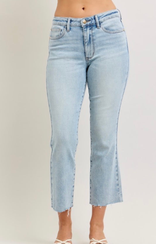 Judy blue midrise kick flare