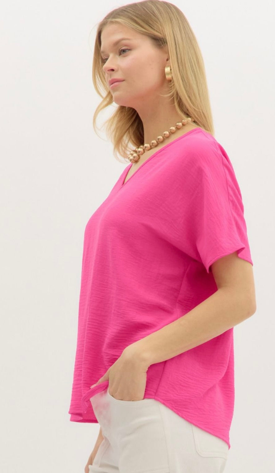 Morgan pink top