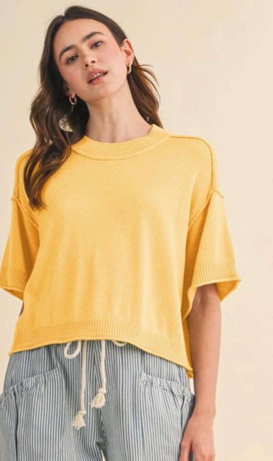 Pineapple knit sweater