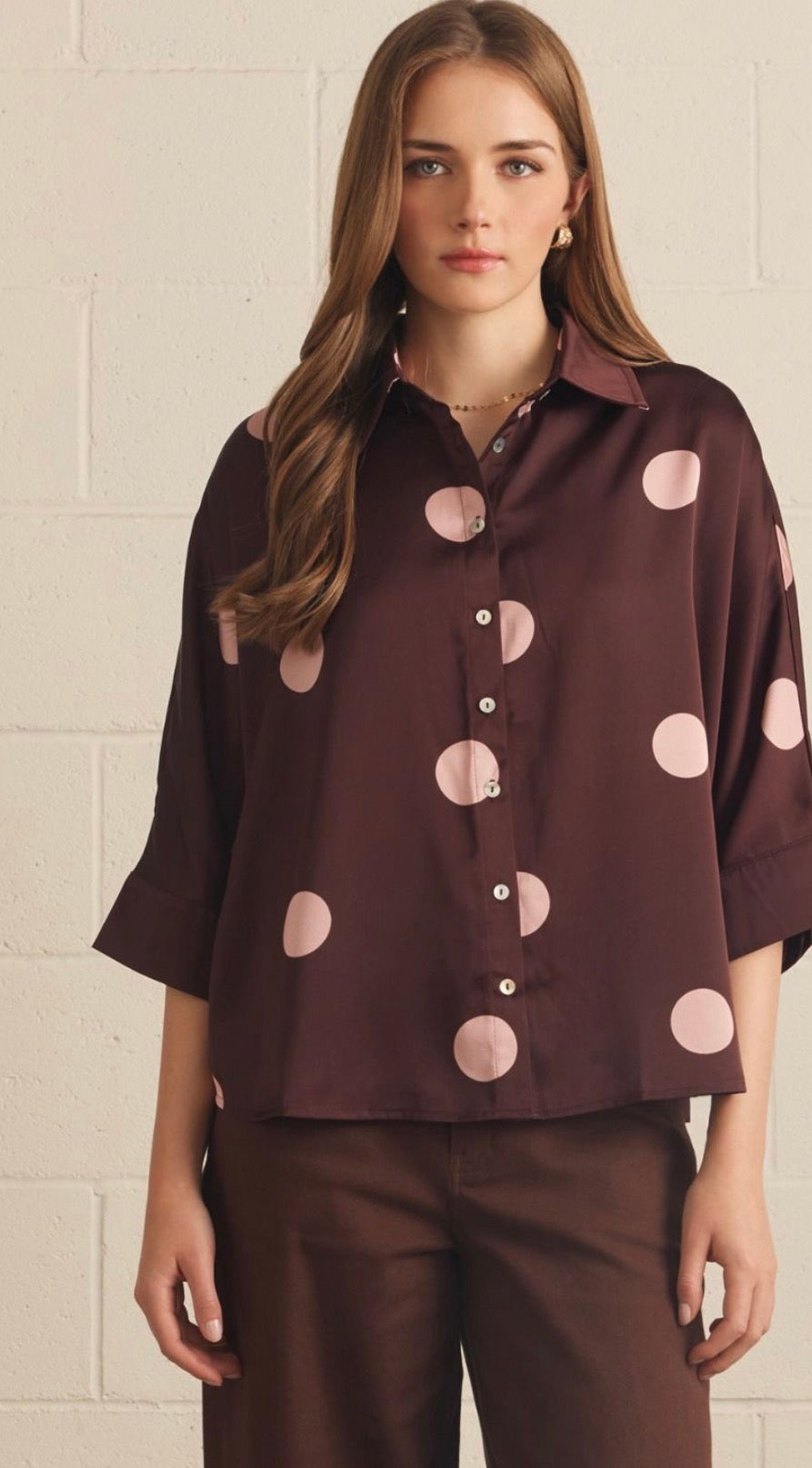 Jasmine pink dot top