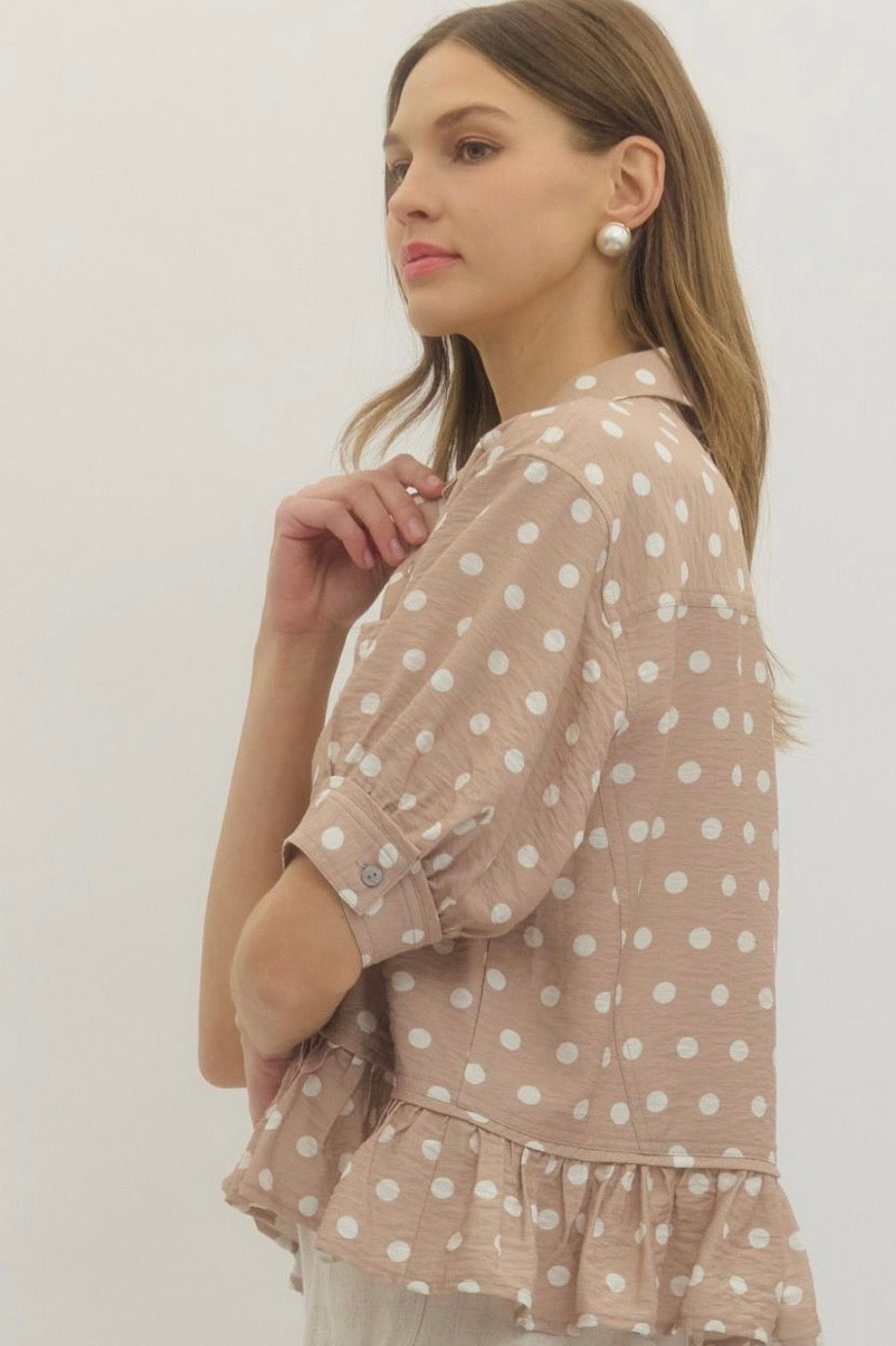 Sand dot blouse