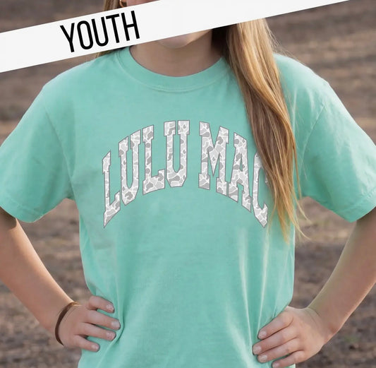 Lulu Mac youth camo tee