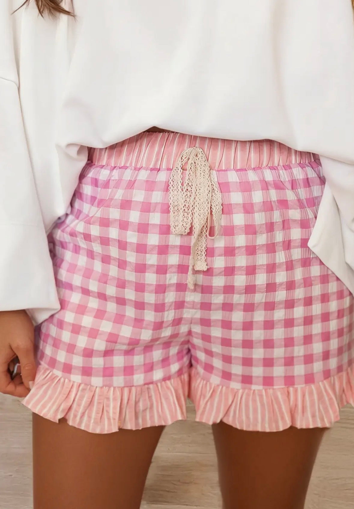 Gingham shorts