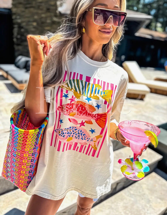 Groovy fish tee
